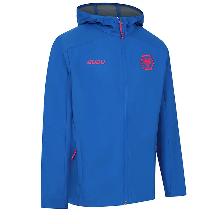 Wolverhampton Wanderers Store | Shop Official 2025-26 Players Training LW Jacket – Blue – Junior Wolves Gear